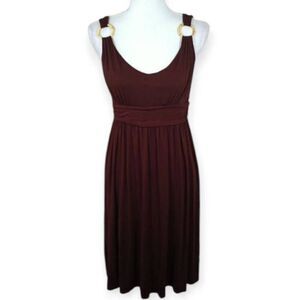 KENNETH COLE REACTION BROWN DRESS SZ.M EUC